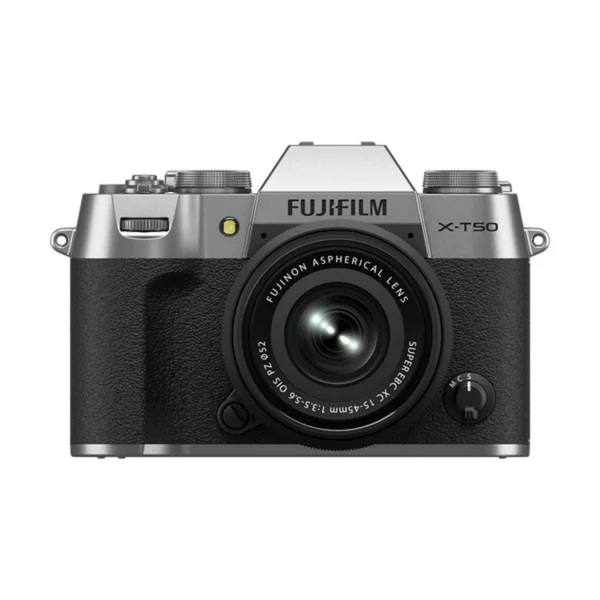 Fujifilm X-T50 Mirrorless Camera with XC 15-45mm F/3.5-5.6 Lens (Silver)
